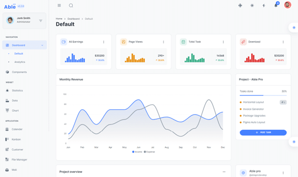 Able Pro Angular Admin Template